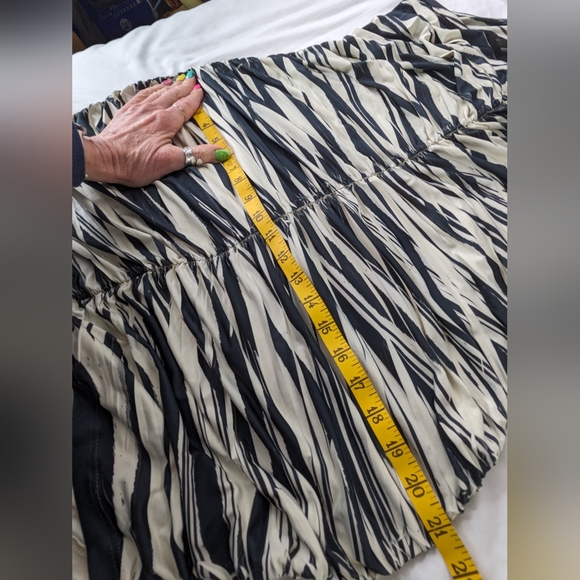 Wet Seal NWT Zebra mesh ruched one shoulder dress 3XL black cream - Picture 12 of 17